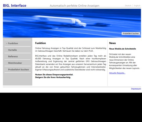 Big Interface   Funktion D4 EDV Service und Softwaresysteme Hobert und Bickenbach GmbH öffnungszeit