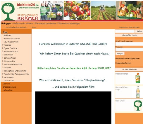 Shop Biokiste24.de Krämer u Söhne GbR Ihr Bio Lieferservice in Meckenheim bei Bonn Onlineshop Naturkost Abokiste Gemüsekiste Krämer und Söhne GbR Erfahrung Shop Biokiste24.de Krämer u Söhne GbR Ihr Bio Lieferservice in Meckenheim bei Bonn Onlineshop Naturkost Abokiste Gemüsekiste Krämer und Söhne GbR Öffnungszeit