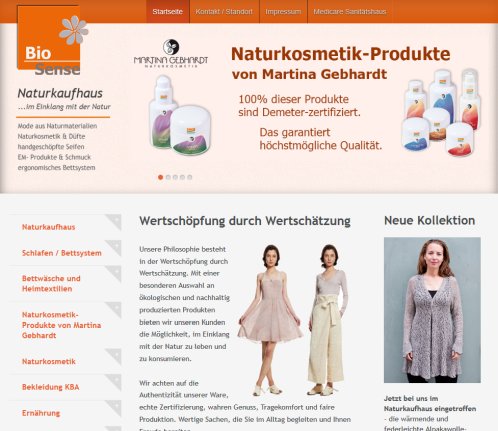 Naturkaufhaus Biosense   Wertschöpfung durch Wertschätzung. Mit einer besonderen Auswahl an ökologischen und nachhaltig produzierten Produkten bieten wir unseren kunden die Möglichkeit  im Einklang mit der Natur zu leben und zu konsumieren. Wir achten auf die Authentizität unserer Ware  echte Zertifizierung  wahren Genuss  Tragekomfort und faire Produktion. Wertige Sachen  die Sie im Altag begeiten und Ihnen Freude bereiten.  öffnungszeit