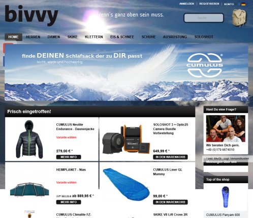bivvy | Dein Online Shop für Outdoorausrüstung Erfahrung bivvy | Dein Online Shop für Outdoorausrüstung Öffnungszeit