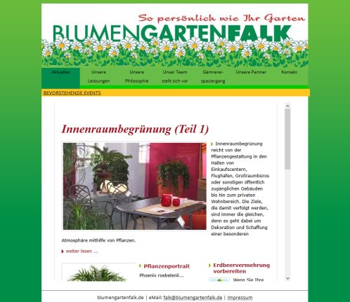 So persönlich wie Ihr Garten Blumengartenfalk BlumenGartenFalk GmbH Co. KG Erfahrung So persönlich wie Ihr Garten Blumengartenfalk BlumenGartenFalk GmbH Co. KG Öffnungszeit