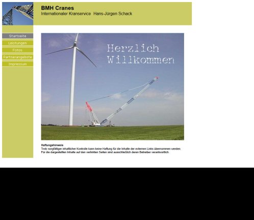 BMH Cranes   Internationaler Kranservice  öffnungszeit