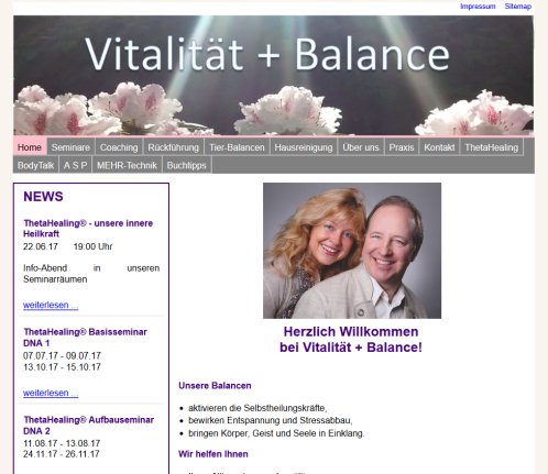 Vitalität + Balance   Carola und Prof. Dr. Stefan Gierl  öffnungszeit