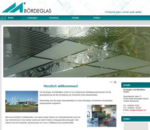 Bördeglas Bördeglas und Metallbau GmbH öffnungszeit