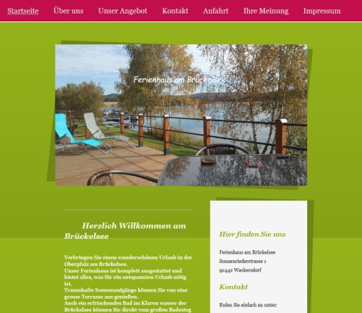 Ferienhaus am Brückelsee Startseite Erfahrung Ferienhaus am Brückelsee Startseite Öffnungszeit