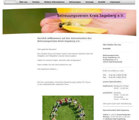Startseite Betreuungsverein Kreis Segeberg e.V. Erfahrung Startseite Betreuungsverein Kreis Segeberg e.V. Öffnungszeit