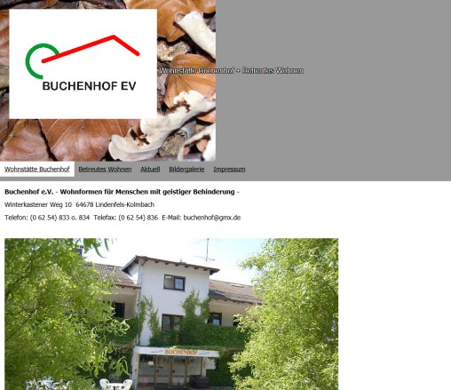 Wohnstätte Buchenhof   Buchenhof e.V.  öffnungszeit