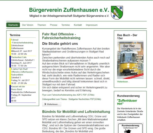 Startseite Bürgerverein Zuffenhausen e.V. öffnungszeit