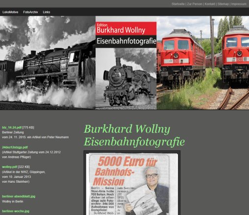 Burkhard Wollny Eisenbahnfotografie  öffnungszeit