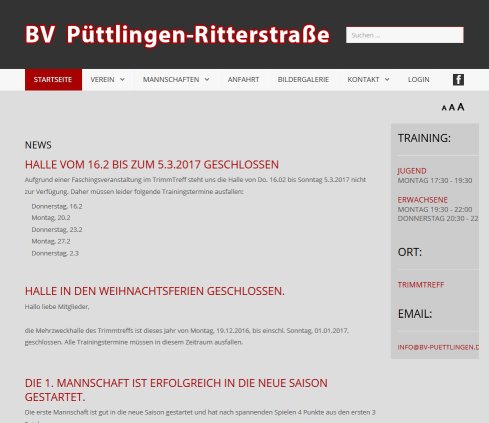 BadmintonVerein BV Püttlingen-Ritterstaße öffnungszeit