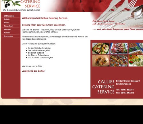 Callies Catering Service Erfahrung Callies Catering Service Öffnungszeit