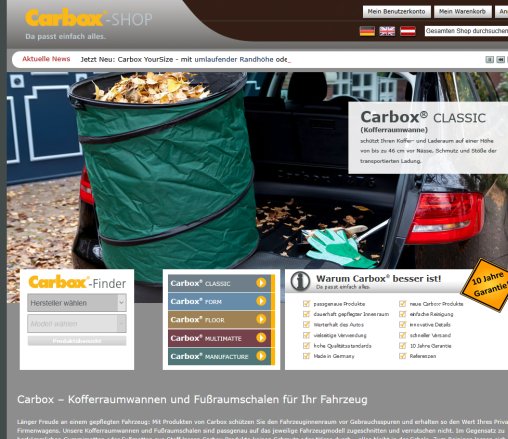 Carbox Online Shop   Home Carbox GmbH & Co. KG öffnungszeit