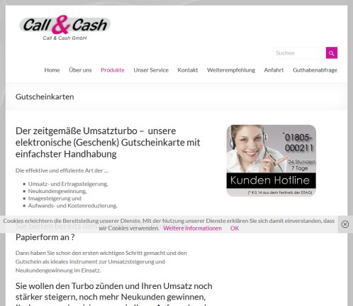 Call&Cash  öffnungszeit