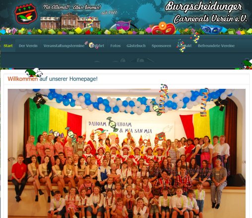 BCV Burgscheidunger Carnevals Verein e.V. seit 1971 Burgscheidunger Carnevalsverein e.V. Erfahrung BCV Burgscheidunger Carnevals Verein e.V. seit 1971 Burgscheidunger Carnevalsverein e.V. Öffnungszeit