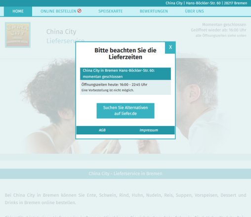 China City Lieferservice China Imbiss Bremen Heimservice online bestellen Lieferservice  China Asiaservice  &ouml;ffnungszeit