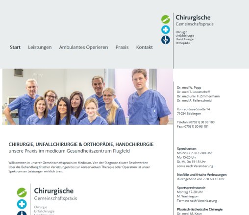 Chirurgische Gemeinschafstpraxis in Böblingen | unsere Praxis im medicum Gesundheitszentrum Flugfeld  öffnungszeit