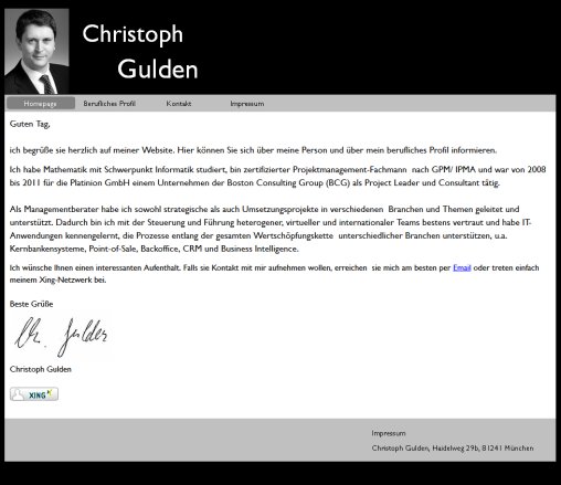 Website von Christoph Gulden Erfahrung Website von Christoph Gulden öffnungszeit
