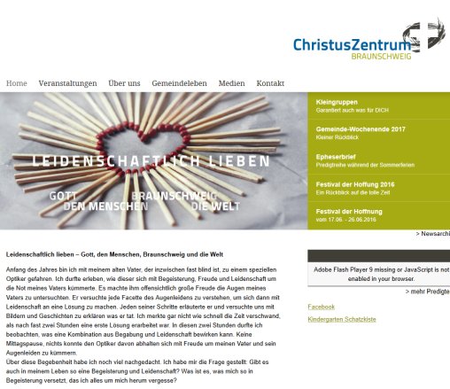ChristusZentrum Braunschweig Home ChristusZentrum Braunschweig e.V. Erfahrung ChristusZentrum Braunschweig Home ChristusZentrum Braunschweig e.V. Öffnungszeit