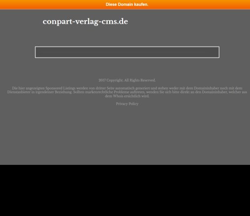 Conpart Verlag.de ConPart Verlag GmbH & Co. Zeitschriften KG öffnungszeit