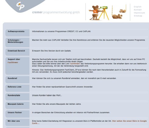Cremer Programmentwicklung GmbH  &ouml;ffnungszeit