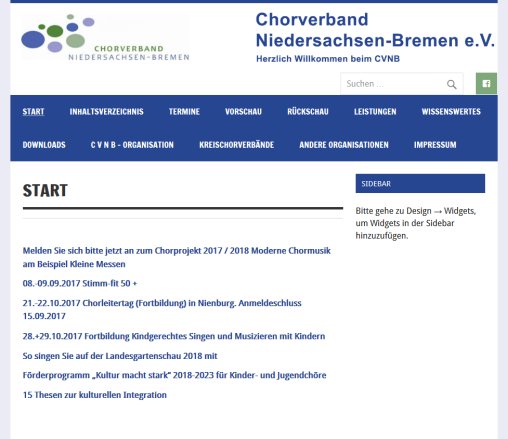 Chorverband Niedersachsen / Bremen  öffnungszeit