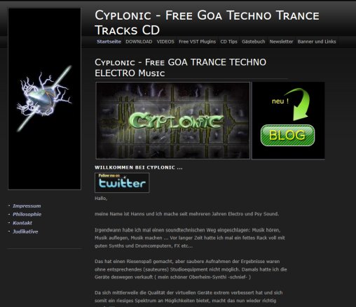 Cyplonic   Free GOA TRANCE TECHNO ELECTRO Music  öffnungszeit