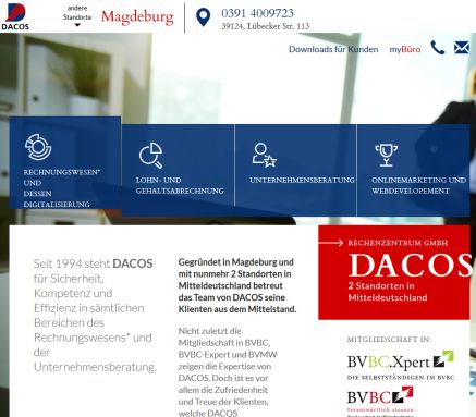 DACOS Rechenzentrum: Ihr Buchhalter u. Buchhaltungsservice der Zukunft Baulohnabrechnung | Baulohnabrechnung  Buchhaltungsservice  Lohnabrechnung Rechenzentrum GmbH öffnungszeit