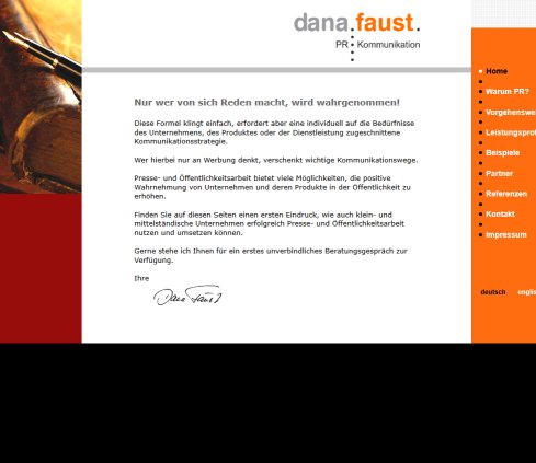 Dana Faust   Public Relations & Kommunikation  öffnungszeit