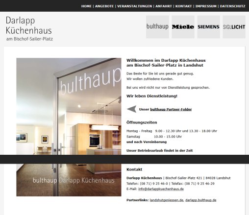 Darlapp Küchenhaus   Landshut   am Bischof Sailer Platz Gottfried Darlapp Küchenhaus GmbH öffnungszeit