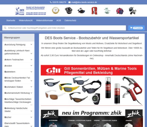 DES Boots Service der Shop Bootszubehör für Segelboot und Motorboot Ersatzteile Ausrüstung Yacht DES Boots Service GbR Erfahrung DES Boots Service der Shop Bootszubehör für Segelboot und Motorboot Ersatzteile Ausrüstung Yacht DES Boots Service GbR öffnungszeit