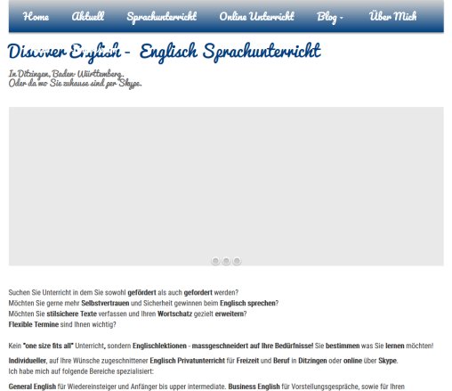 Discover English Sprachunterricht und Nachhilfe Erfahrung Discover English Sprachunterricht und Nachhilfe Öffnungszeit