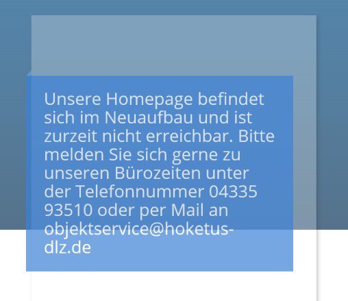 Home Hoketus GmbH öffnungszeit