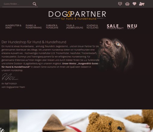 Dogspartner Hundeshop Hundefutter Trockenfutter Dummys Hundezubehör online kaufen Erfahrung Dogspartner Hundeshop Hundefutter Trockenfutter Dummys Hundezubehör online kaufen öffnungszeit