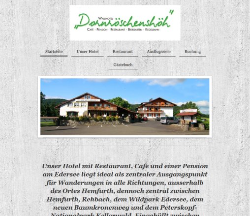 Edersee Hotel Dornröschenshöh Preisgünstig  öffnungszeit