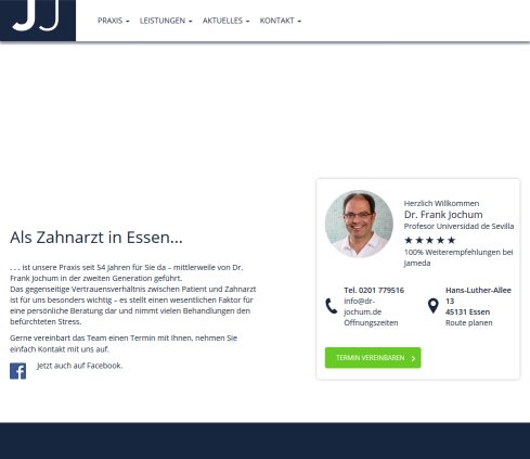 Prof. Dr. Frank Jochum Erfahrung Prof. Dr. Frank Jochum Öffnungszeit