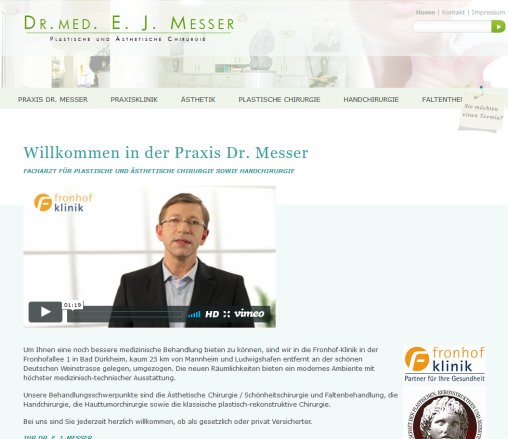 Praxis für Plastische und Ästhetische Chirurgie in Bad Dürkheim nahe Mannheim : Dr. med. E. J. Messer  öffnungszeit