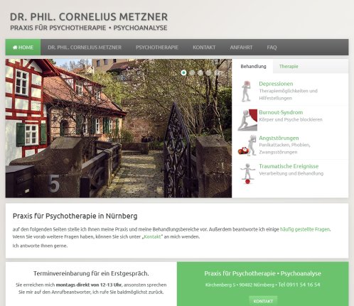Psychotherapie Nürnberg   Dr. phil. Cornelius Metzner  Nürnberg  öffnungszeit