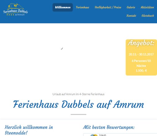 Ferienhaus auf Amrum Erfahrung Ferienhaus auf Amrum Öffnungszeit