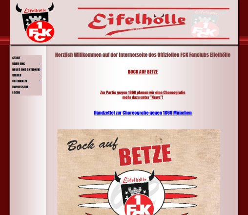 1. FC Kaiserslautern Fanclub EIFELHÖLLE Erfahrung 1. FC Kaiserslautern Fanclub EIFELHÖLLE Öffnungszeit