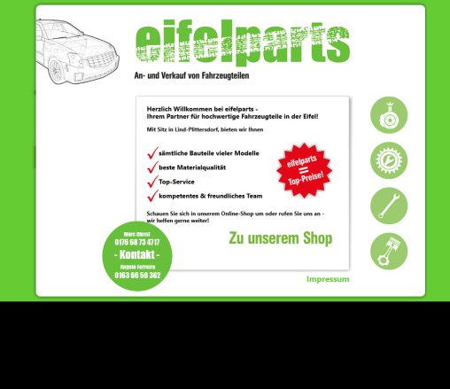 eifelparts An  und Verkauf von Fahrzeugteilen eifelparts GbR öffnungszeit