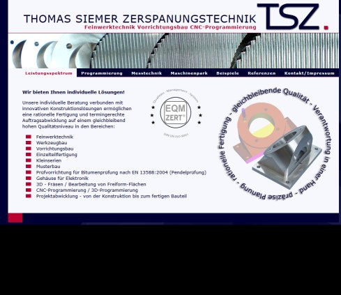 THOMAS SIEMER ZERSPANUNGSTECHNIK Feinwerktechnik CNC Programmierung Werkzeugbau Bremen Vorrichtungsbau  öffnungszeit