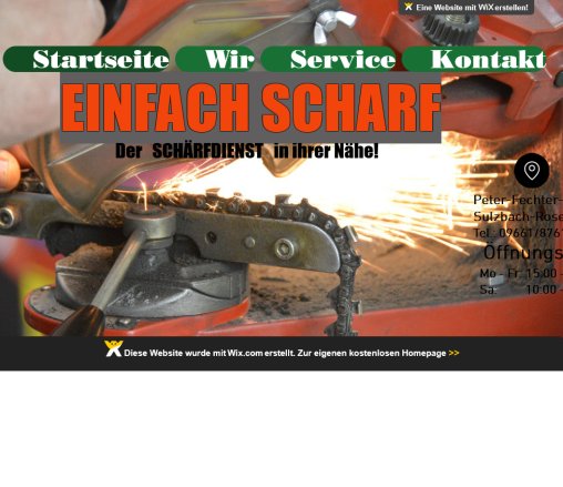 Schärfbetrieb: EINFACH SCHARF Erfahrung Schärfbetrieb: EINFACH SCHARF Öffnungszeit