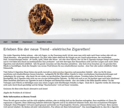 Elektrische und E Zigaretten | E Zigaretten Shop von VitaSmoke Erfahrung Elektrische und E Zigaretten | E Zigaretten Shop von VitaSmoke Öffnungszeit