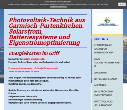 stromkosten im griff  sparen mit solarstrom  speichersysteme garmisch partenkirchen  photovoltaik garmisch partenkirchen  solarstrom garmisch partenkirchen  batteriespeichersysteme garmisch partenkir   www.elektrohaertl.de Solarstromanlagen und Elektrotechnik mit Shop. Projektierung Planung Wartung Ausführung Service Störungsdienst Wechselrichterservice  Gutachten betriebswirtschaftliche Auswertung  öffnungszeit