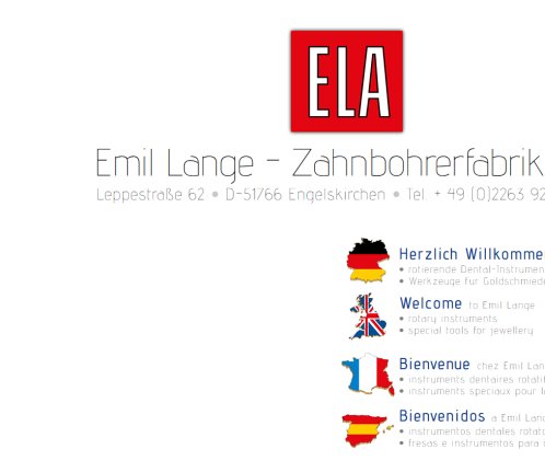 Homepage Emil Lange Zahnbohrerfabrik e.K. öffnungszeit