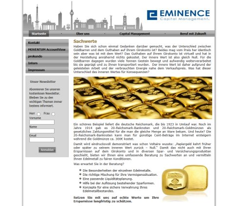 EMINENCE Capital Management EMINENCE Capital Management GmbH & Co. KG öffnungszeit