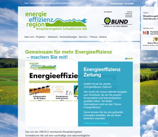 Gemeinsam für mehr Energieeffizienz – machen Sie mit!    Energieeffizienzregion Biosphärengebiet Schwäbische Alb  öffnungszeit