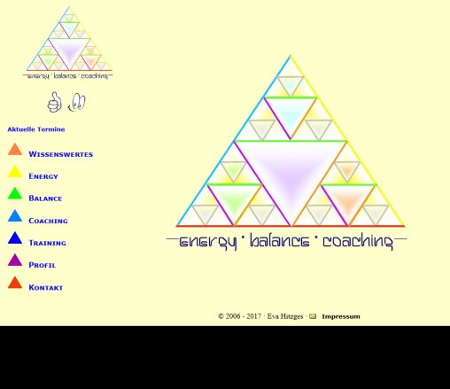 Startseite Energy Balance Coaching  öffnungszeit