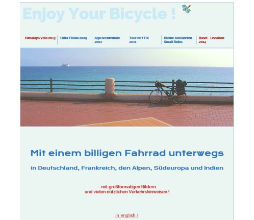 Enjoy Your Bicycle !  öffnungszeit