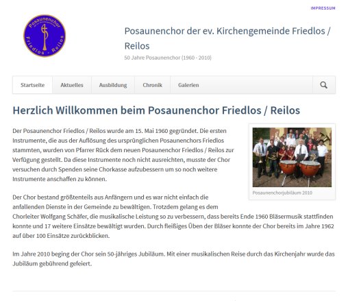 Willkommen   Posaunenchor Friedlos / Reilos  öffnungszeit